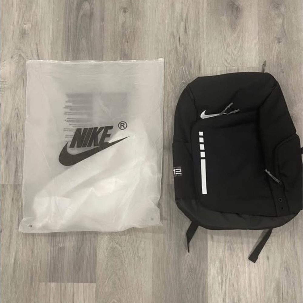 Nike Black and White Backpack